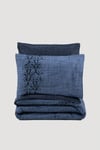 Plain Tek Kişilik Nevresim Takımı Sooty Denim