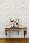 Punch Keten Dekoratif Kırlent Kılıfı 43cmX43cm 1 Adet K015