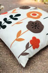 Punch Keten Dekoratif Kırlent Kılıfı 43cmX43cm 1 Adet K015