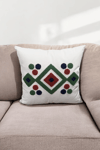 Punch Keten Dekoratif Kırlent Kılıfı 43cmX43cm 1 Adet KT013