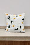 Punch Keten Dekoratif Kırlent Kılıfı 43cmX43cm 1 Adet K018