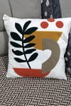 Punch Keten Dekoratif Kırlent Kılıfı 43cmX43cm 1 Adet KT003