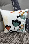 Punch Keten Dekoratif Kırlent Kılıfı 43cmX43cm 1 Adet KT001
