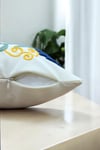 Punch Keten Dekoratif Kırlent Kılıfı 43cmX43cm 1 Adet K021