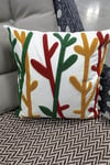 Punch Keten Dekoratif Kırlent Kılıfı 43cmX43cm 1 Adet KT005
