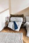 Velvet Tek Kişilik Yorgan Nitsa Denim 155x215 cm