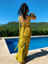 Braid Tasarım Crop Top GOLDEN OLİVE
