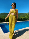 Braid Tasarım Crop Top GOLDEN OLİVE