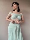 Braid Tasarım Crop Top SEA GREEN