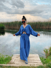 Flamenko Etek-MOONLİGHT BLUE