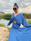 Flamenko Etek-MOONLİGHT BLUE