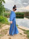 Flamenko Etek-MOONLİGHT BLUE