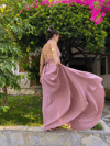 Flamenko Etek-WOOD ROSE