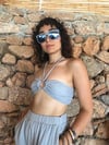 Nandina Crop Top-LİGHT GREY