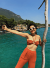 Nandina Crop Top-TERRACOTTA