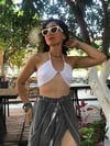 Nandina Crop Top-WHİTE