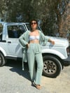 Nandina Crop Top-WHİTE