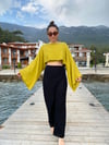 Pendula Crop Bluz GOLDEN OLİVE
