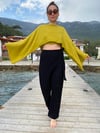 Pendula Crop Bluz GOLDEN OLİVE
