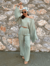 Pendula Crop Bluz-MİNT GREEN