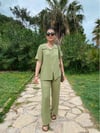 Plain Gömlek-SAGE GREEN