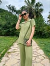 Plain Gömlek-SAGE GREEN