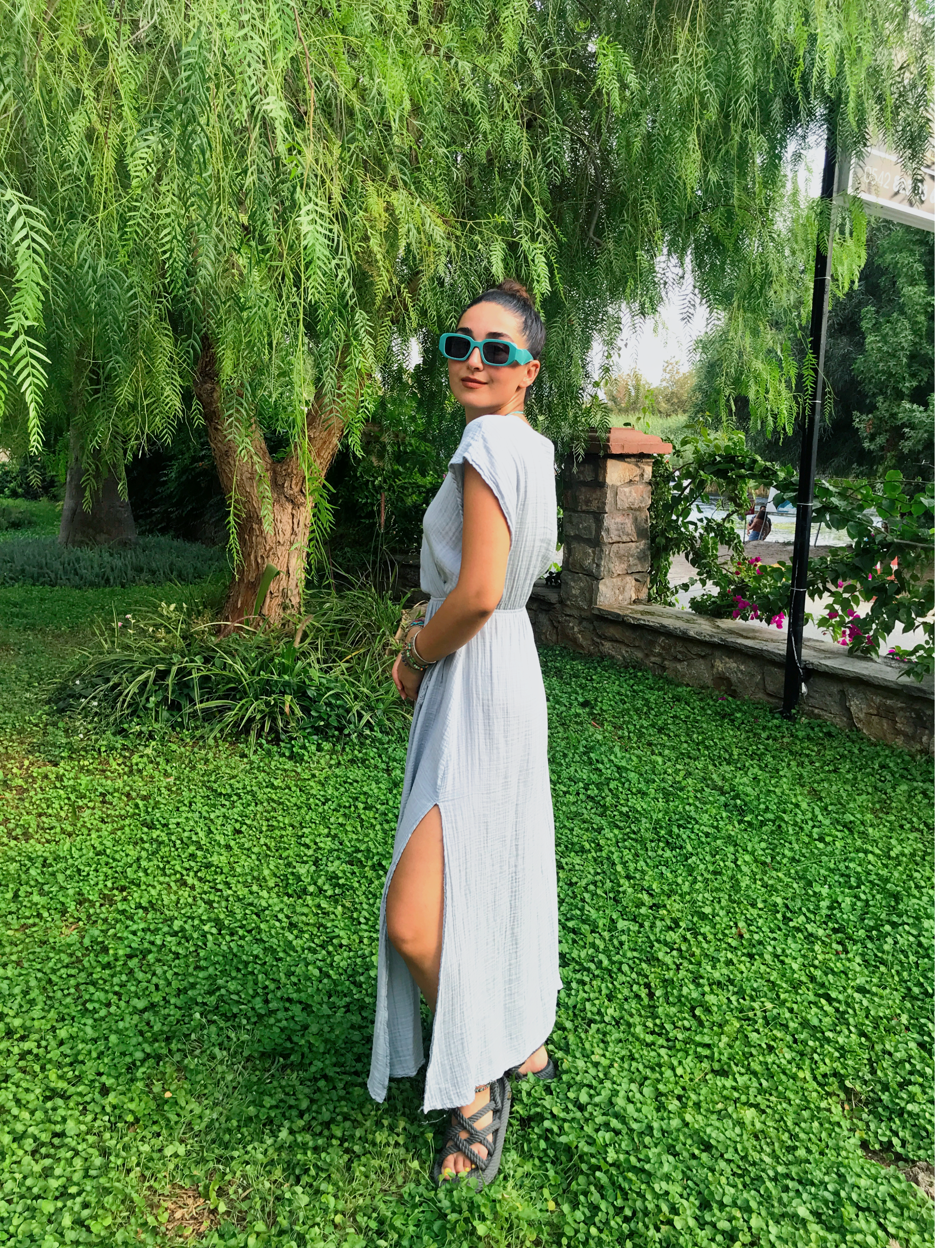 Samyeli Elbise-LİGHT GREY