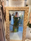 Straplez Batik Desenli Elibse MAVİ YEŞİL