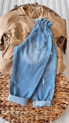 3 düğme ünisex jean 