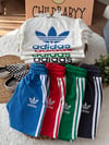 Adidas Siyah şortlu takım