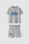 Adidas şortlu takım gri