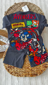 Avengers şortlu takım