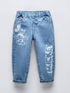 Baskılı mom jean 