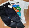 Cepli siyah çpl jean  ve tşört set 