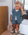 Denim yelek