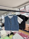 Denim yelek