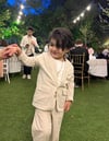 Düğmeli ceket takım 