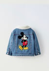 Erkek Mickey suni  yün kot ceket 