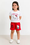 Hello kitty kırmızı şort takım 