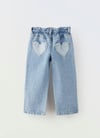 Kalp detay jean 