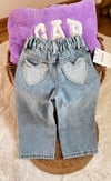 Kalp detay jean 