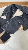 Kapsonlu denim ceket 