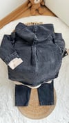 Kapsonlu denim ceket 