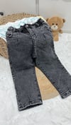 Lastik bel füme jean 