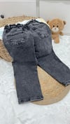 Lastik bel füme jean 