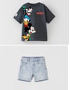 Mickey kot takım şort 