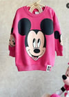 Mickey pembe elbise 