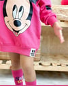 Mickey pembe elbise 