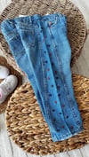 Nakışlı kız çocuk jean 
