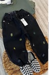 Nakışlı mom jean 
